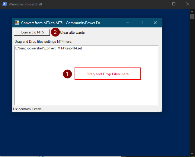 Convert Setting File From MT4 to MT5 / CommunityPower EA